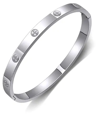 Produktbild von Gilieyer Armband aus Edelstahl, Klee Armband Liebe und Freundschaft Armband Cubi