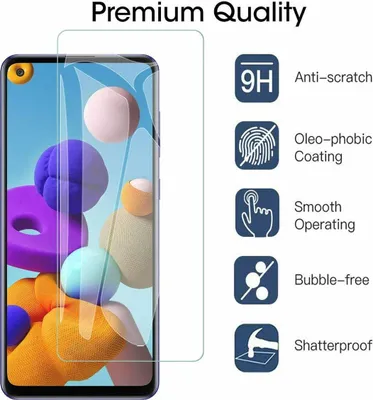 Produktbild von Schutzglas Glasfolie für Samsung Galaxy A21s Display Schutz Folie Panzerfolie 9H