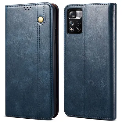 Immagine prodotto di Custodia per Xiaomi Redmi Note 11 Pro / Note 11 Pro+, custodia flip in pelle con funzione stand blu