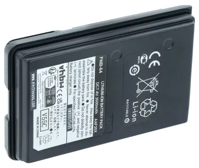 Produktbild von vhbw Akku kompatibel mit Standard Horizon HX600S, HX500S, HX270S, HX370S Funkgerät, Walkie Talkie (2600 mAh, 7,4 V, Li-Ion)
