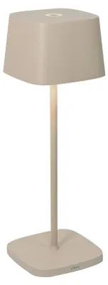 Obrázok produktu pre Stolná LED lampa Zafferano Ofelia Pro Sand, dobíjateľná a stmievateľná - 2200-2700-3000 K - maximálny výkon 9 hodín