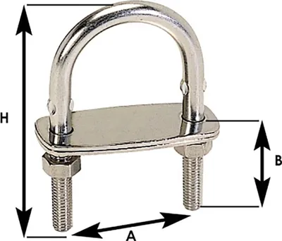 Produktbild von Wichard Edelstahl U-bolzen Silber 12 mm Silber 12 mm