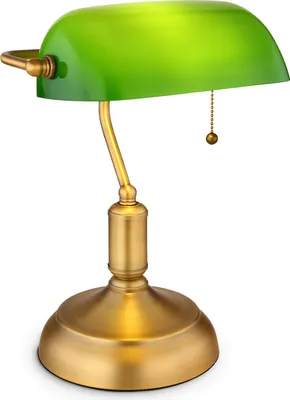 Produktbild von Schreibtischlampe Retro Bankerlampe Grün Tischlampe Wohnzimmer LED Tischleuchte