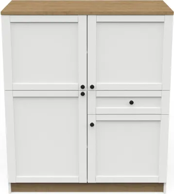 Zdjęcie produktu dla Szafka 4-drzwiowa z 1 szufladą, szerokość 120,2 cm - COTTAGE