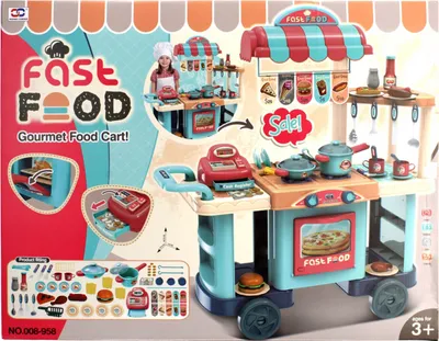 Produktbild von Kinderküche, Küche mit Zubehör FAST FOOD Mega Creative