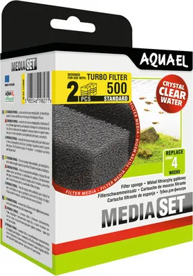 Produktbild von AquaEL Filterschwamm TURBO 500 2 Stück