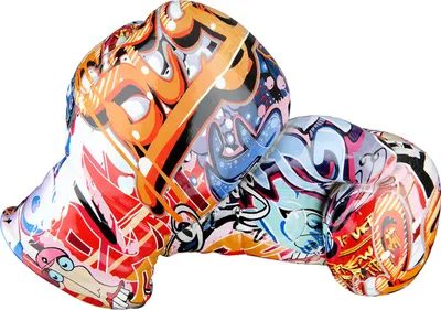 Produktbild von Gilde Poly Boxhandschuhe Street Art VE 2 37621