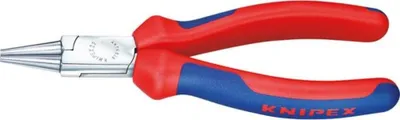 Zdjęcie produktu dla Knipex 22 05 140 Electrical &amp; precision engineering Round nose pliers Straight Chromium-vanadium electric furnace steel 140 mm