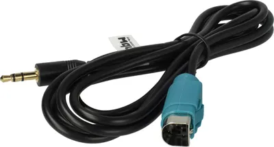 Produktbild von vhbw AUX Audio Adapter Kabel KFZ Radio (120 cm) kompatibel mit Alpine CDE-9872R/RM, CDE-9870R/RM, CDE-9871R/RR, CDE-9873RB Auto, Autoradio
