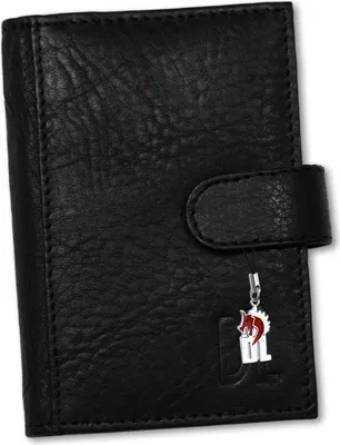 Immagine prodotto di DrachenLeder custodia in pelle donna uomo porta carte di credito nero 7,5x1x11 incluso ciondolo a forma di fata D2OPZ400S