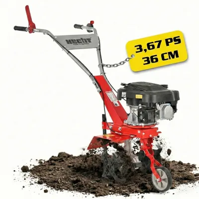 Produktbild von HECHT 761 Motorhacke Benzin | 36 cm Arbeitsbreite | 24 Arbeitstiefe | 3,67 PS | 150 cm³ | Führungsrad