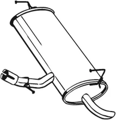 Produktbild von BOSAL 145-201 Endschalldämpfer für NISSAN Qashqai / Qashqai +2 I (J10, NJ10) Auspuff