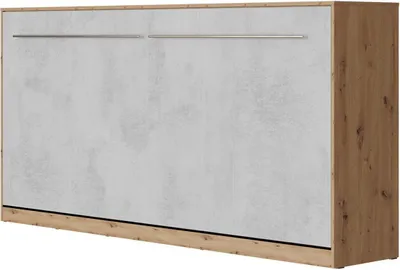 Produktbild von SMARTBett Schrankbett Standard  Wildeiche/Beton 90 Horizontal