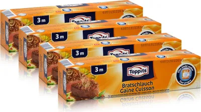 Produktbild von 4x Toppits Aroma Bratschlauch 3 m - Ofen bleibt sauber