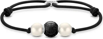 Produktbild von Thomas Sabo Armband Bead schwarz, weiß  A2076-451-11-L22V