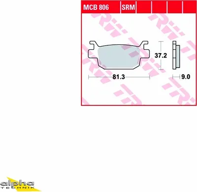 Produktbild von TRW Bremsbelagsatz MCB806 Forza 300 NF04 Leoncino 500 P18