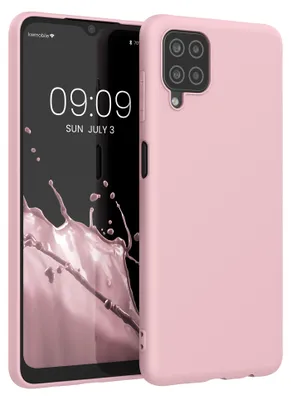 Produktbild von kwmobile Handyhülle für Samsung Galaxy A12 Hülle - TPU Case - Kabelloses Laden - Schutzhülle Cover in Vintage Pink