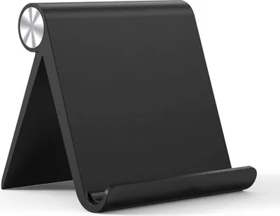 Produktbild von Ständer Tablet Halterung für Zuhause Tablet Ständer Büro Handy Halter kompatibel bis 10.5 Zoll (Schwarz)