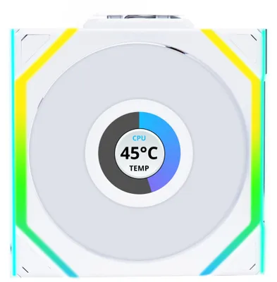 Obrázek produktu pro Lian Li UNI FAN SL Wireless LCD 120, Ventilátor, 12 cm, Bílá