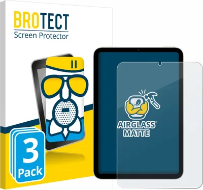 Produktbild von 3x BROTECT Entspiegelungs Schutzglas für Apple iPad Mini 7 WiFi 2024 Schutzfolie Panzer Folie Glas Display Schutz matt