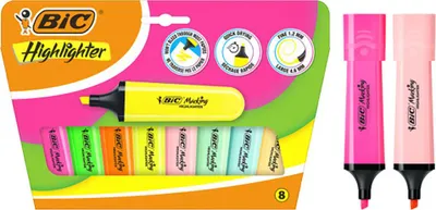 Image de Zakreslacz Flat Highlighter néon pastel mix 8szt