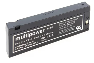 Produktbild von Multipower MP1222A Clipanschluss / 12V 2Ah Blei Akku