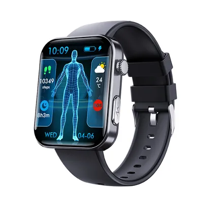 Produktbild von Blutzuckerüberwachung Smartwatch 2024 F300 Gesundheitsüberwachung, Herzfrequenz, EKG, Cholesterin, Körperzusammensetzung.Schwarz