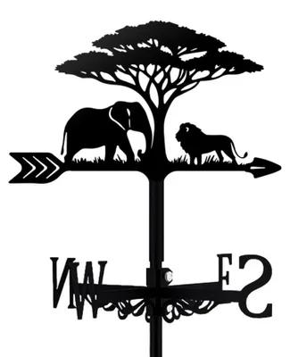 Imagen del producto de Indicadores de viento de metal con forma de animales para jardín y terraza