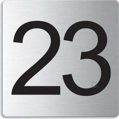 Produktbild von Türnummer I Zimmernummer I EdeIstahI TürschiId "23" I 85x85 mm I Nr.48323