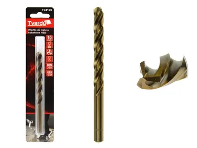 Obrázek produktu pro TVARDY Kobaltový vrták do kovu HSS-Co, M35, 10mm T03100