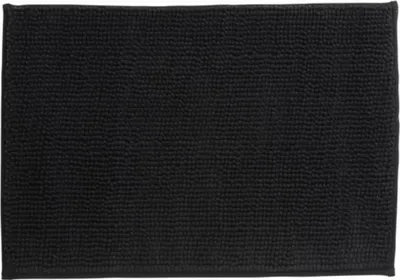 Produktbild von MSV 141615, Schwarz, Einfarbig, Rechteckig, Mikrofaser, 60 x 40 cm