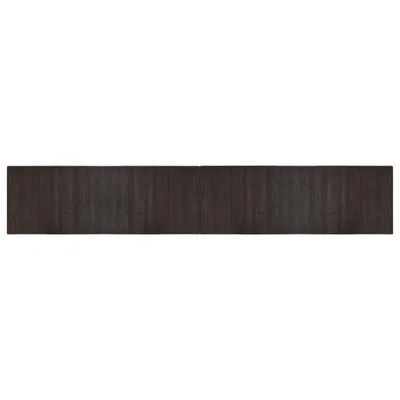 Produktbild von vidaXL Teppich Rechteckig Dunkelbraun 70x400 cm Bambus