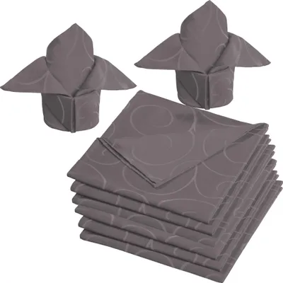 Produktbild von Erwin Müller Serviette Oberhausen" 8er-Pack anthrazit 50x50 cm"