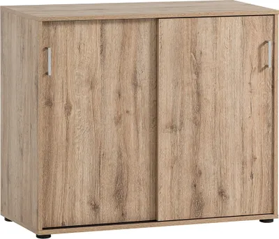 Produktbild von Aktenschrank Schiebetürenschrank in Eiche NEVERS-80