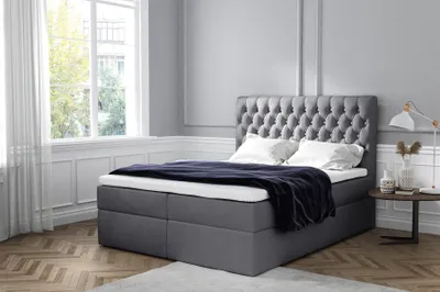 Produktbild von Boxspringbett Schlafzimmerbett KOBE 140x200cm inkl.Bettkasten