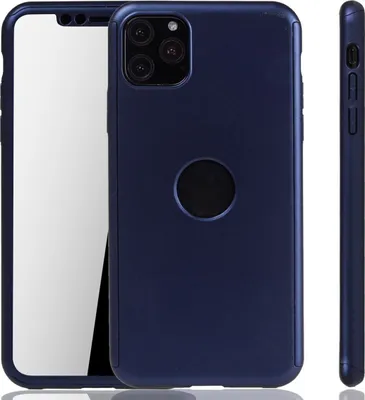 Produktbild von Handyhülle Schutzhülle für Apple iPhone 11 Pro Full Case Cover Displayschutz 360 Blau