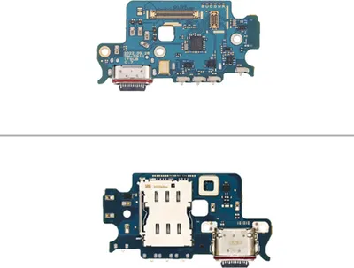 Produktbild von Ladebuchse + Simleser kompatibel mit Samsung Galaxy S23 (SM-S911B) Sub-Board