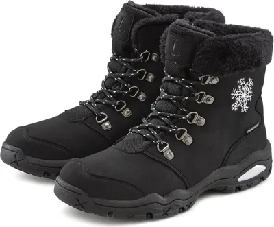 Produktbild von LASCANA Winterstiefelette Winterboots, Outdoorstiefelette, Stiefel, Stiefelette, Schneestiefel schwarz Größe 38