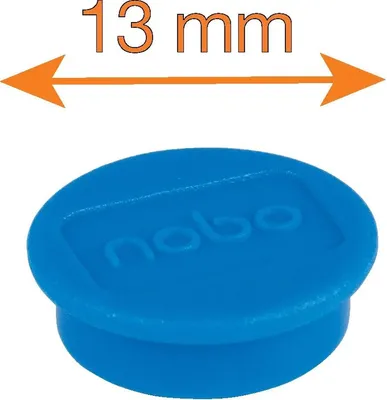 Zdjęcie produktu dla Nobo 1915290, Magnes na tablicę, Różne kolory, 13 mm, 65 mm, 15 mm, 20 g