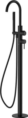 Produktbild von Avapax | Badewannenarmatur - Schwarz Matt - Mit Duschset - Freistehend - Messing Oberfläche
