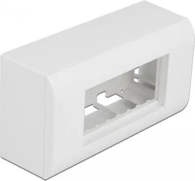 Produktbild von DeLOCK Aufputzgehäuse für Easy 45 Module 152 x 82 mm, weiß, Weiß, Polycarbonat (PC), 152 mm, 50 mm, 82 mm