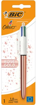 Zdjęcie produktu dla BIC 4 Colours Rose Gold Długopis miks kolorów Blister 1szt