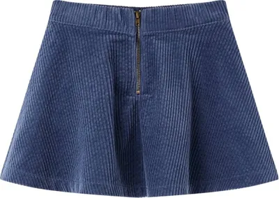 Immagine prodotto di Gonna da Bambina con Tasche a Coste Blu Marino 92