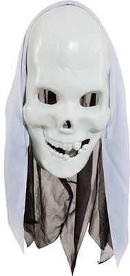 Produktbild von Halbmaske Skelett mit Kopftuch Halloween Karneval