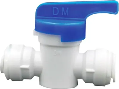 Produktbild von Absperrhahn, Absperrventil mit geradem Verbinder 3/8 Zoll