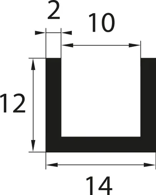 Produktbild von V26 Fassungsprofil Fassungsbereich 10 mm Kantenschutz EPDM Gummiprofil Gummidichtung