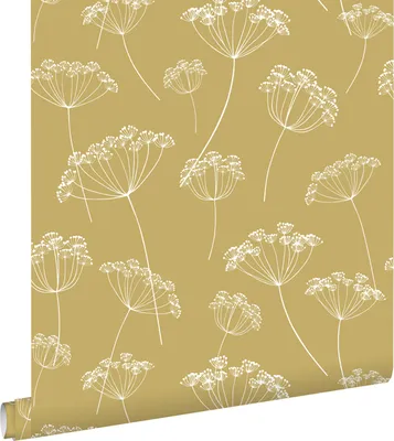 Zdjęcie produktu dla ESTAhome Tapeta baldaszkowate ochry żółtejIbiałym 53 cm x 10.05 m
