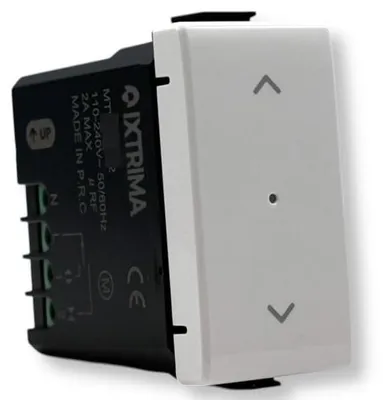 Zigbee Rollladenschalter, Smart Modul für Bticino Matix, weiß