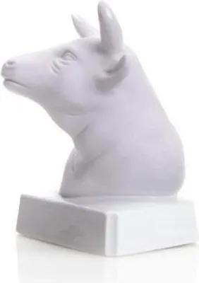 Obrázok produktu pre Porcelánová figúrka býka, 10 cm, biela – dekorácia so znamením zverokruhu