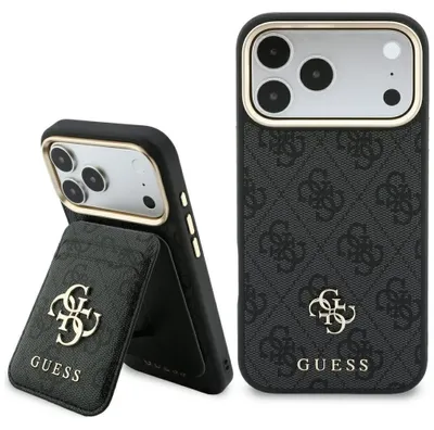 Productafbeelding van Guess 4G telefoonhoesje met MagSafe voor Apple iPhone 18 Pro Max / 17 Pro Max, zwart